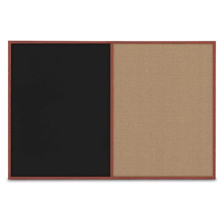 United Visual Products Slim Style Indoor Enclosed Corkboard, 42 UVRDS42SBH-BRONZE-PUMICE